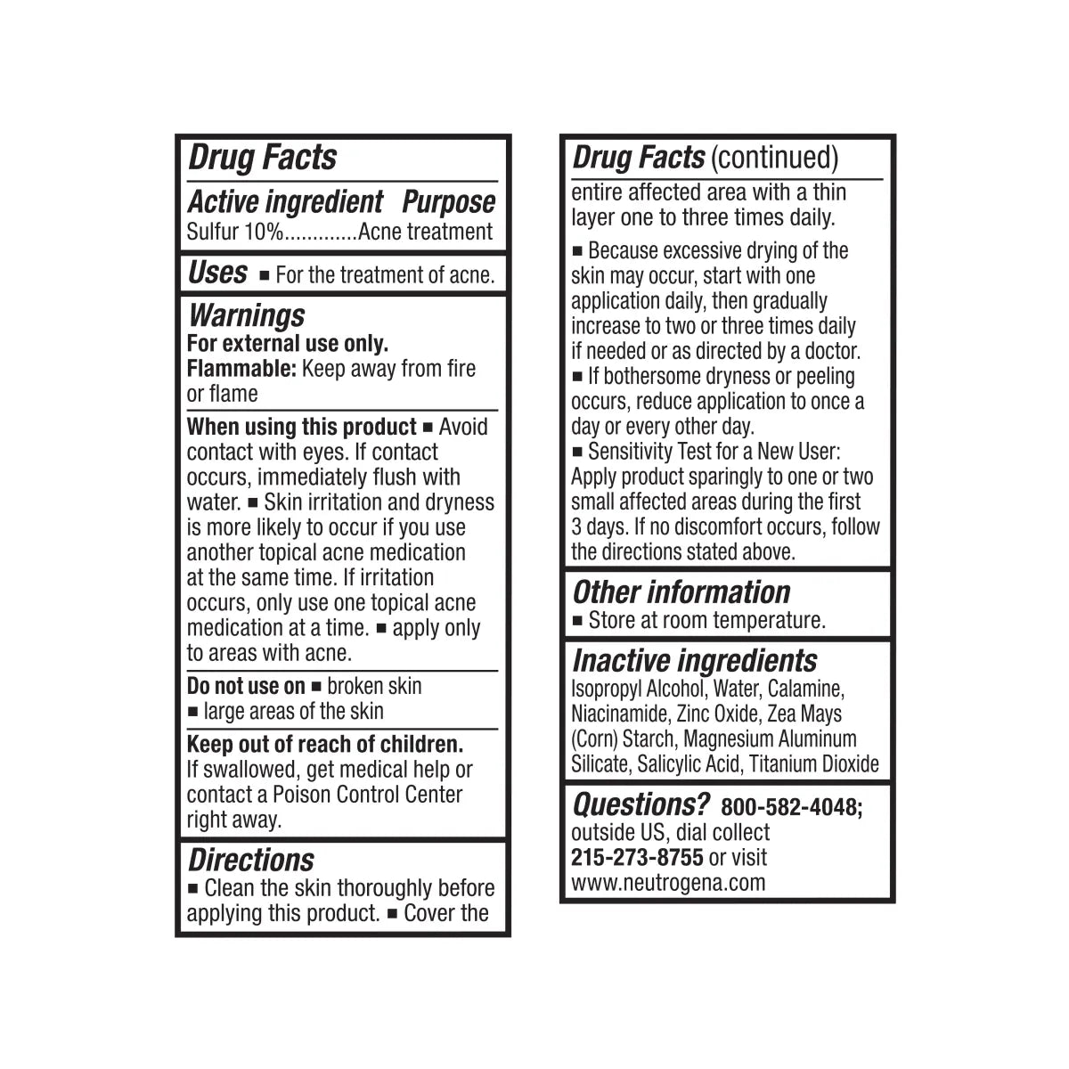 Neutrogena® Stubborn Acne Spot Drying Lotion, 1.0 Fl. Oz