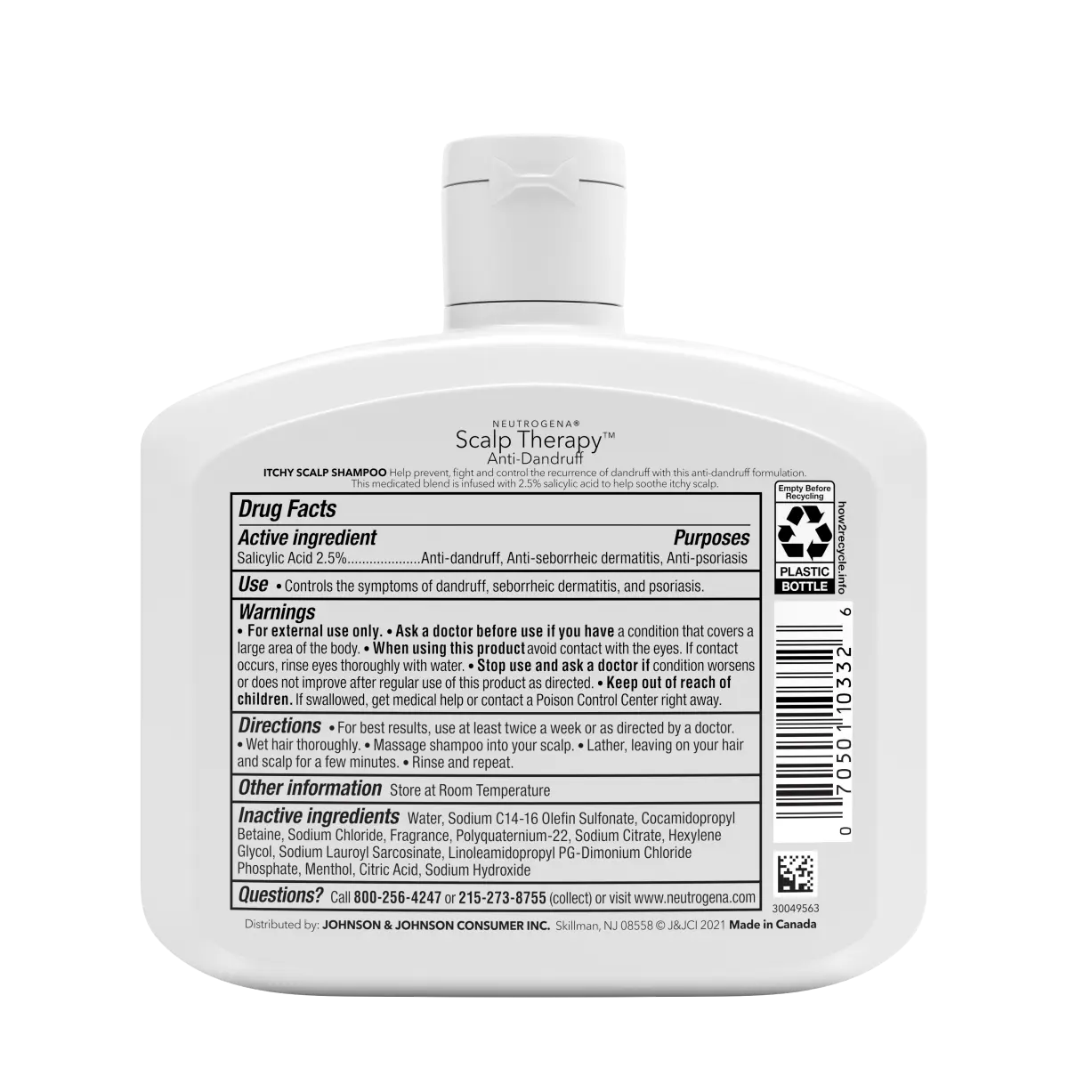 Neutrogena® Scalp Therapy Anti-Dandruff Medicated Itchy Scalp Shampoo 12 Fl Oz
