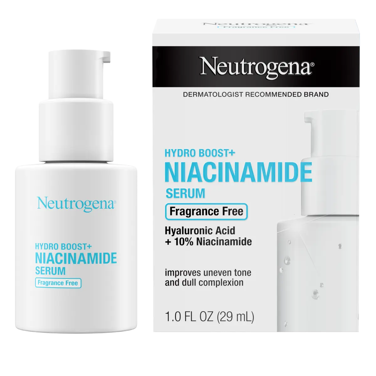 Neutrogena® Hydro Boost+ Niacinamide Serum, Fragrance Free, 1 Fl. Oz