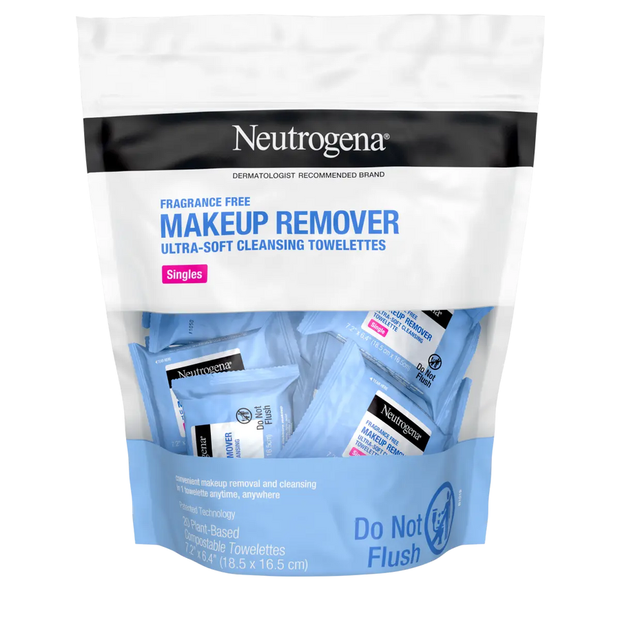 Neutrogena® Makeup Remover Cleansing Towelettes, Fragrance Free, 20 Count