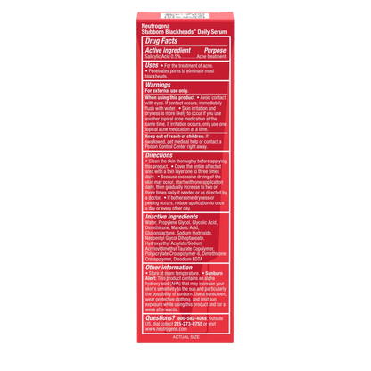 Neutrogena® Stubborn Blackheads Daily Acne Facial Serum, 1 Fl. Oz