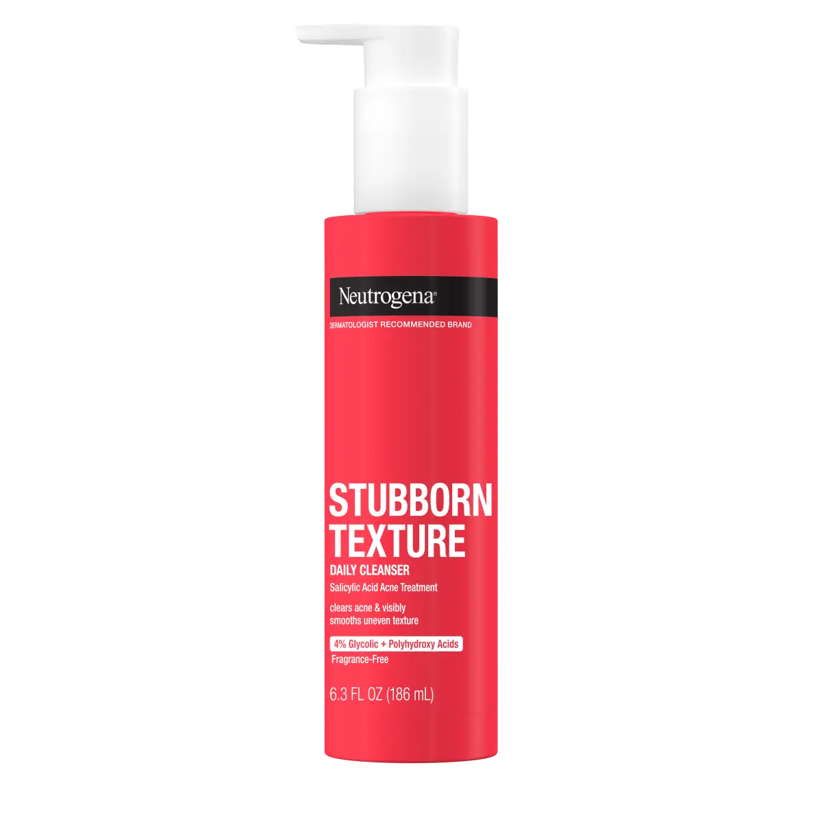 Neutrogena® Stubborn Texture Acne Cleanser, Salicylic Acid, 6.3 Fl. Oz