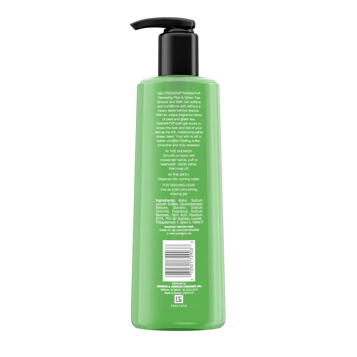 Neutrogena® Rainbath Renewing Shower and Bath Gel, Pear & Green Tea, 16 Fl. Oz