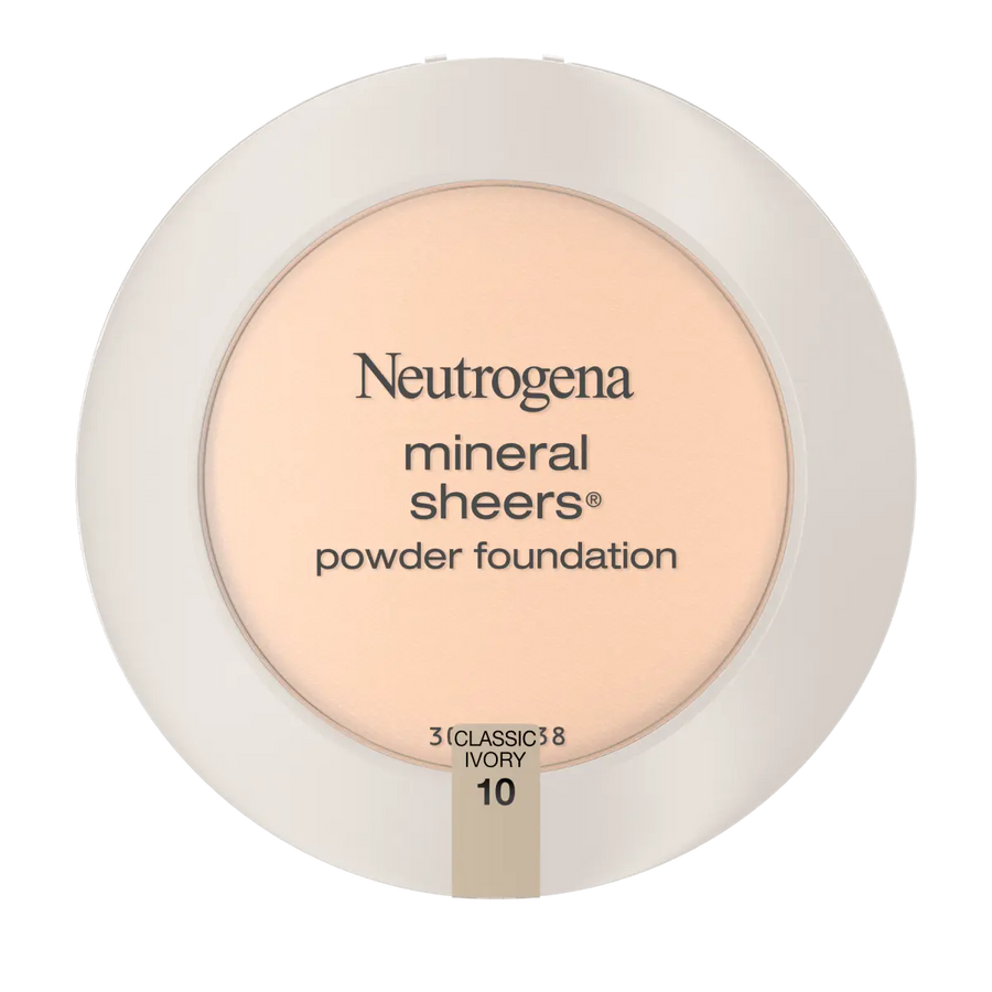 Neutrogena® Mineral Sheers Compact Powder Foundation, Classic Ivory 10, .34 Oz
