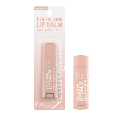 Neutrogena Revitalizing Lip Balm SPF 20, Sheer Shimmer 10, .15 Oz