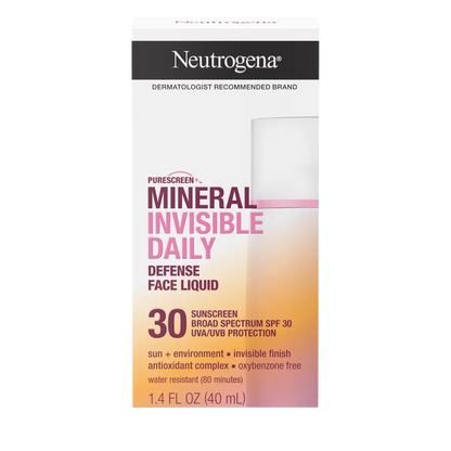 Neutrogena® Purescreen+ Invisible Daily Defense Mineral Face Liquid With SPF 30