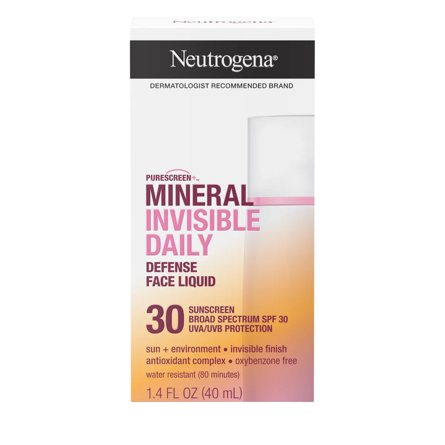 Neutrogena® Purescreen+ Invisible Daily Defense Mineral Face Liquid With SPF 30