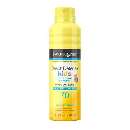 Neutrogena® Beach Defense Kids Sunscreen Spray Broad Spectrum SPF 70, 6.5 Oz