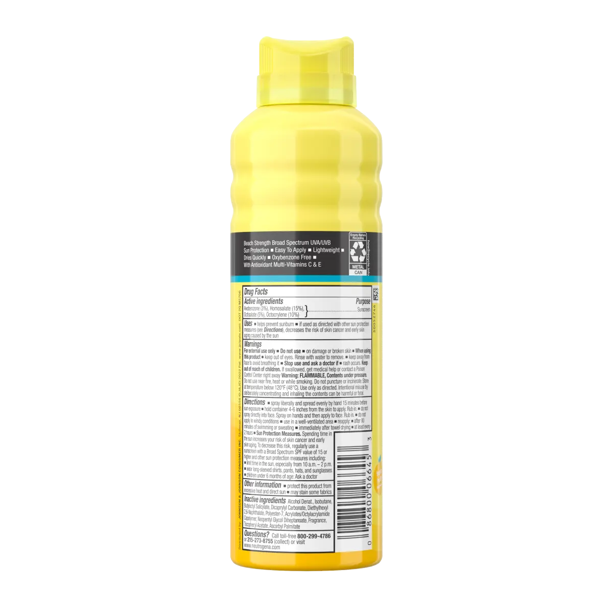 Neutrogena® Beach Defense Kids Sunscreen Spray Broad Spectrum SPF 70, 6.5 Oz