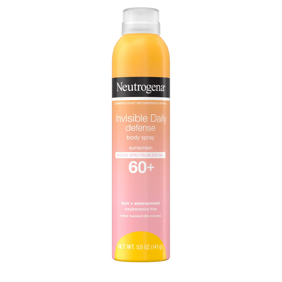 Neutrogena® Invisible Daily Defense Body Spray Sunscreen Broad Spectrum SPF 60+, 5.0 Oz
