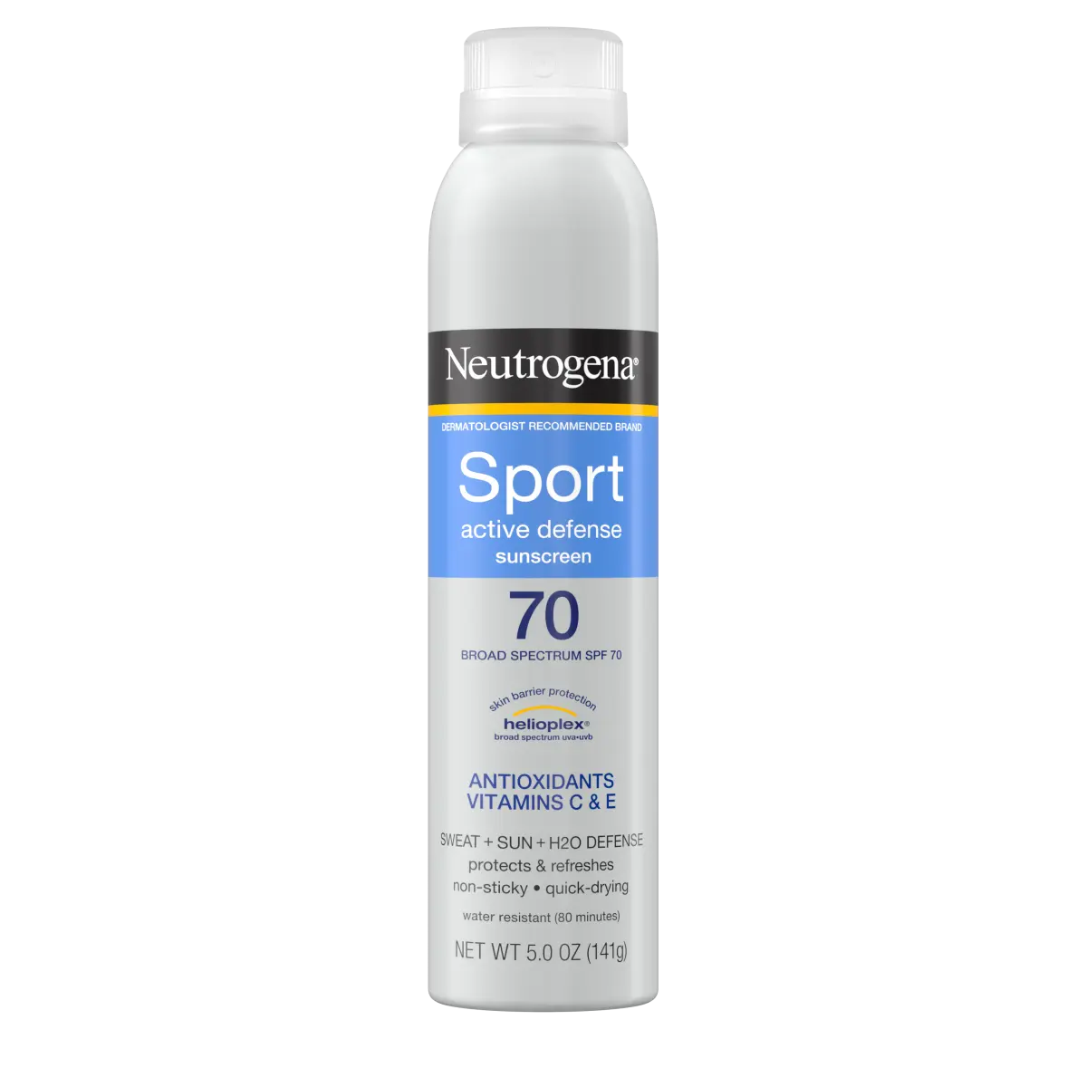 Neutrogena® Sport Active Defense with Broad Spectrum SPF 70 Sunscreen Spray, 5.0 Oz