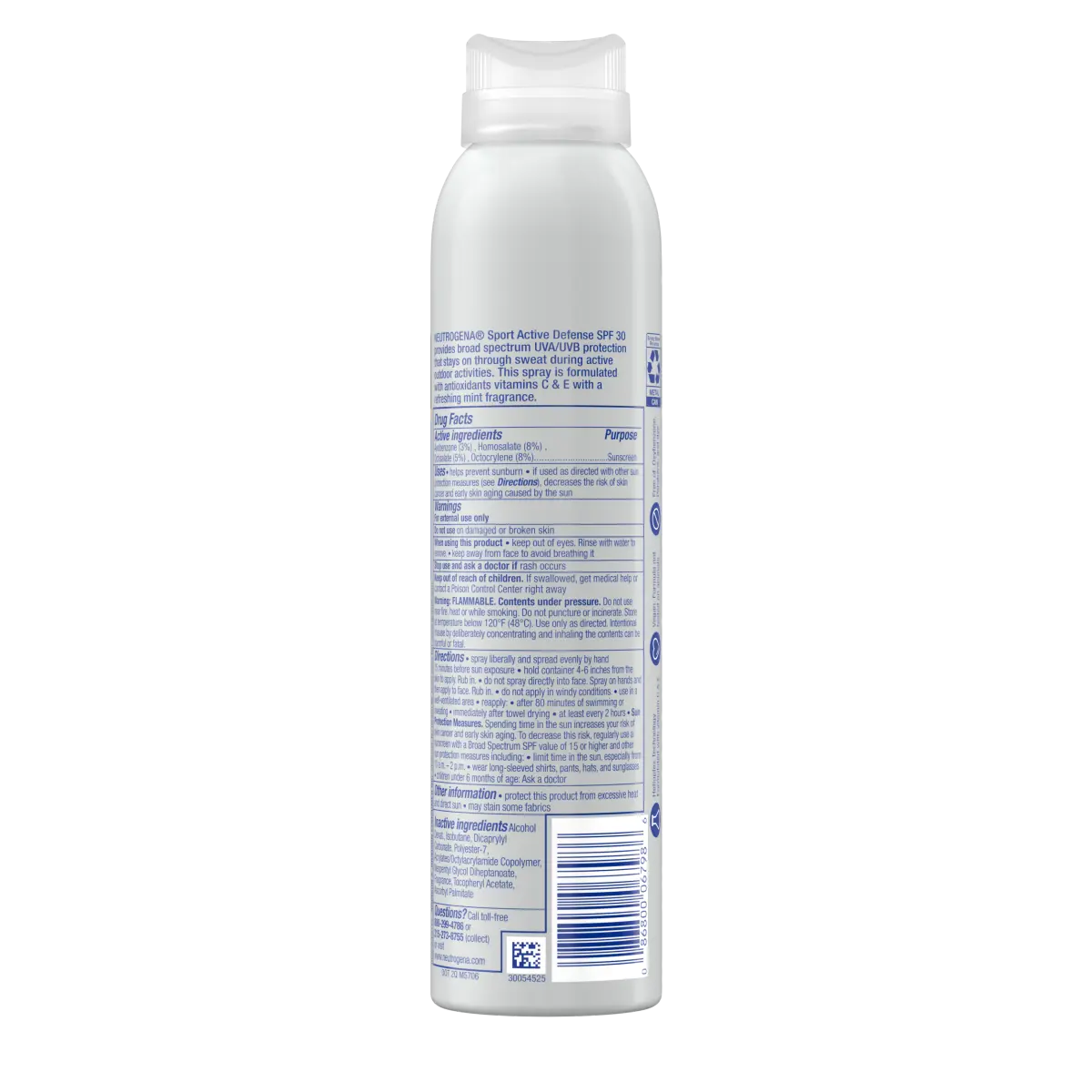 Neutrogena® Sport Active Defense with Broad Spectrum SPF 30 Sunscreen Spray, 5.0 Oz