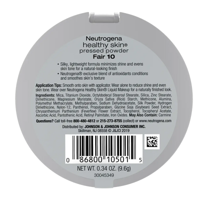 Neutrogena® Healthy Skin Pressed Powder, Fair 10, .34 Oz
