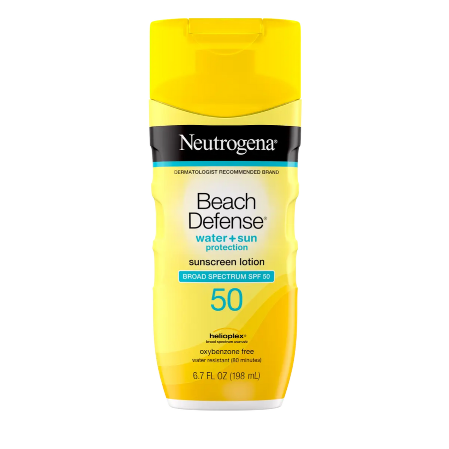 Beach Defense® Water + Sun Protection Sunscreen Lotion Broad Spectrum SPF 50