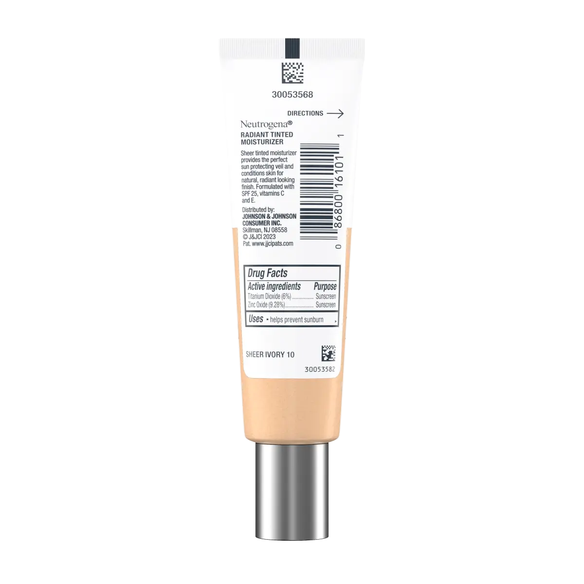 Neutrogena Healthy Skin Radiant Tinted Moisturizer Broad Spectrum SPF 25 - Sheer Ivory (10)