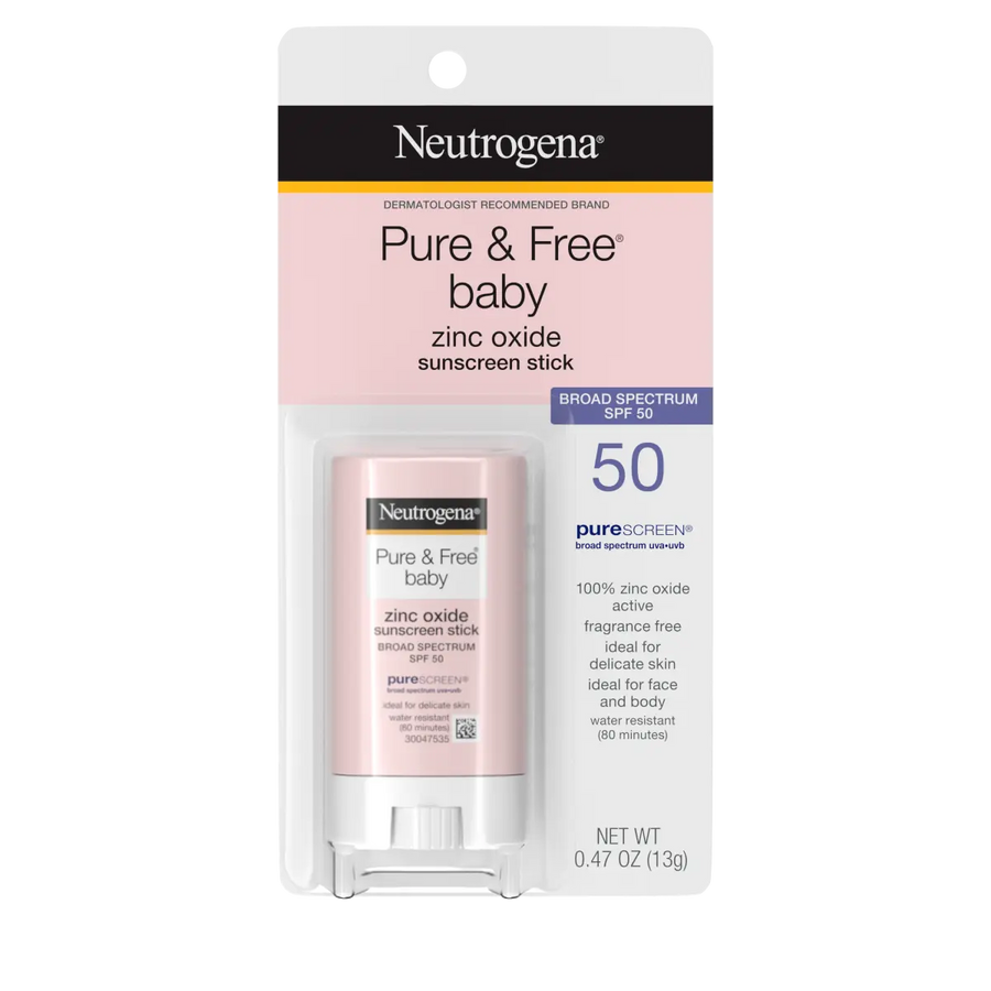 Neutrogena® Pure & Free Baby Sunscreen Stick Broad Spectrum SPF 50, 0.47 Oz