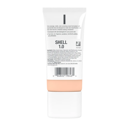 Neutrogena® Clear Coverage Flawless Matte CC Cream, Shell 1.0, 1 Oz