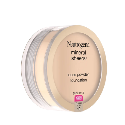 Neutrogena Mineral Sheers Loose Powder Foundation, Classical Ivory 10, 0.19 Oz