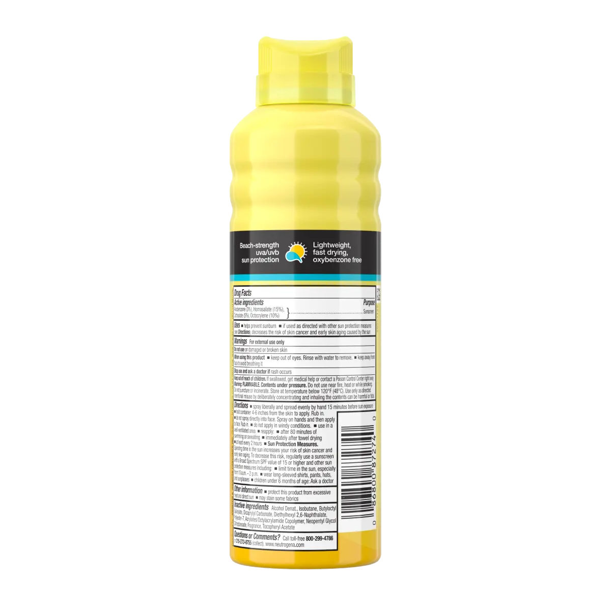 Beach Defense® Water + Sun Protection Sunscreen Spray Broad Spectrum SPF 70