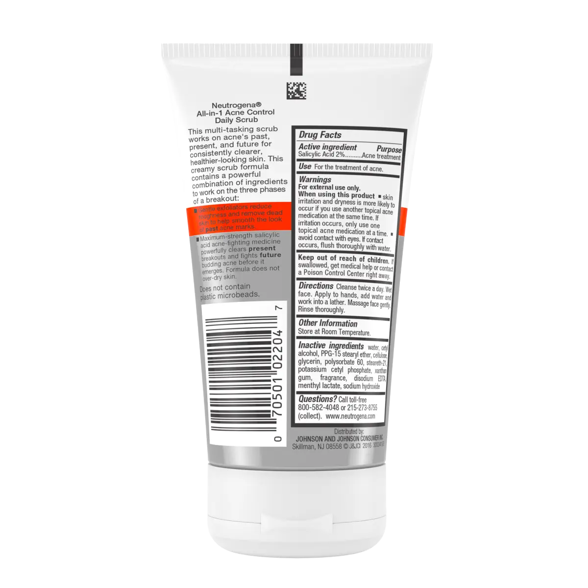 Neutrogena® All-in-1 Acne Control Daily Scrub, 4.2 Fl. Oz