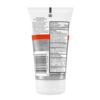 Neutrogena® All-in-1 Acne Control Daily Scrub, 4.2 Fl. Oz