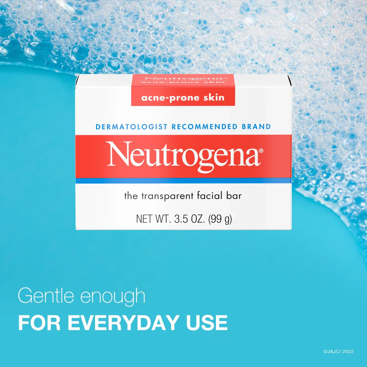 Neutrogena Facial Cleansing Bar for Acne-Prone Skin, 3.5 Oz