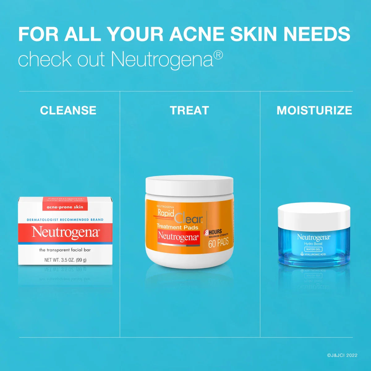 Neutrogena Facial Cleansing Bar for Acne-Prone Skin, 3.5 Oz