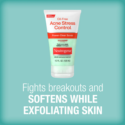 Neutrogena® Oil-Free Acne Stress Control Power-Clear Scrub, 4.2 Fl. Oz