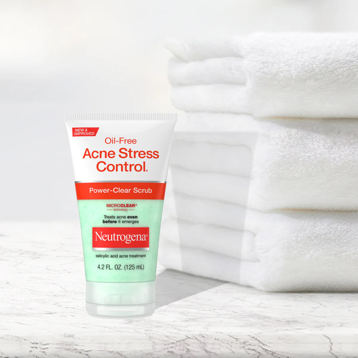 Neutrogena® Oil-Free Acne Stress Control Power-Clear Scrub, 4.2 Fl. Oz