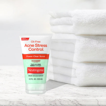 Neutrogena® Oil-Free Acne Stress Control Power-Clear Scrub, 4.2 Fl. Oz