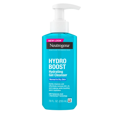 Neutrogena® Hydro Boost Face Wash, Hyaluronic Acid Hydrating Cleansing Gel, 7.8 Fl. Oz