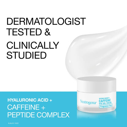 Neutrogena® Hydro Boost+ Caffeine Eye Gel Cream, Fragrance Free, 0.5 Oz