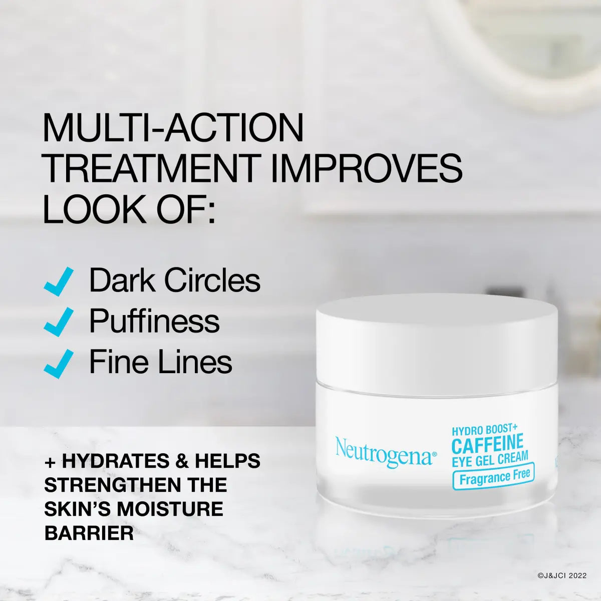 Neutrogena® Hydro Boost+ Caffeine Eye Gel Cream, Fragrance Free, 0.5 Oz
