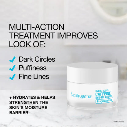 Neutrogena® Hydro Boost+ Caffeine Eye Gel Cream, Fragrance Free, 0.5 Oz