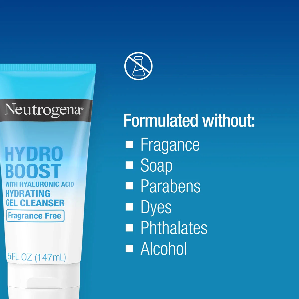 Neutrogena® Hydro Boost Hydrating Gel Cleanser Fragrance Free, 5 Fl. Oz