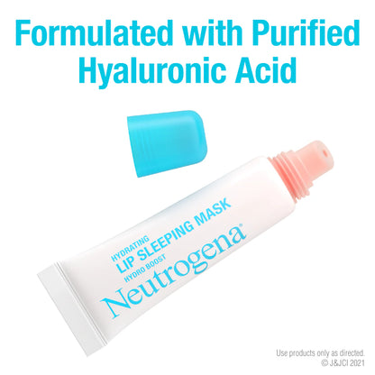 Neutrogena® Hydro Boost Hydrating Clear Lip Sleeping Mask with Hyaluronic Acid, 0.35 Oz
