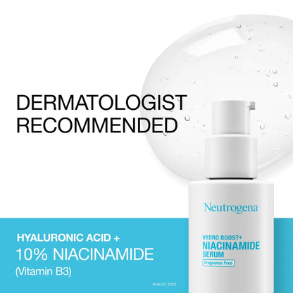 Neutrogena® Hydro Boost+ Niacinamide Serum, Fragrance Free, 1 Fl. Oz
