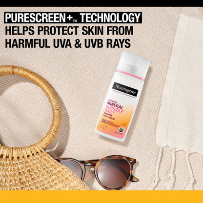 Neutrogena® Purescreen+ Invisible Daily Defense Mineral Face Liquid With SPF 30
