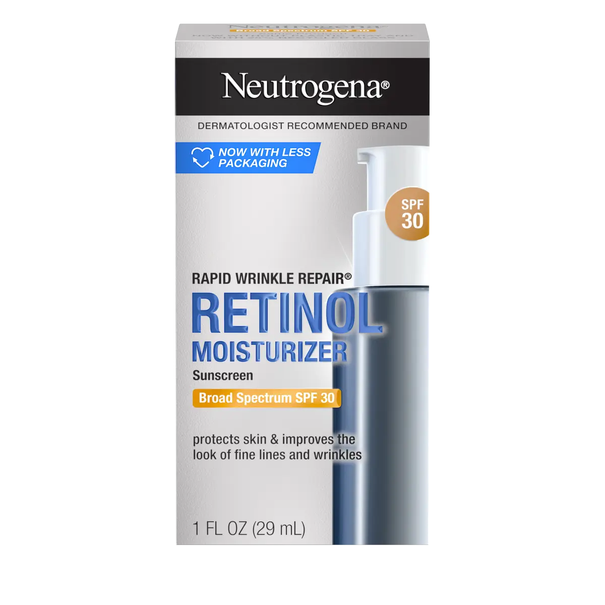 Neutrogena® Rapid Wrinkle Repair Retinol Moisturizer with Sunscreen Broad Spectrum SPF 30, 1 Fl. Oz