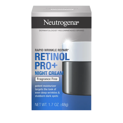 Neutrogena® Rapid Wrinkle Repair Retinol Pro+ Night Cream, Fragrance Free, 1.7 Oz