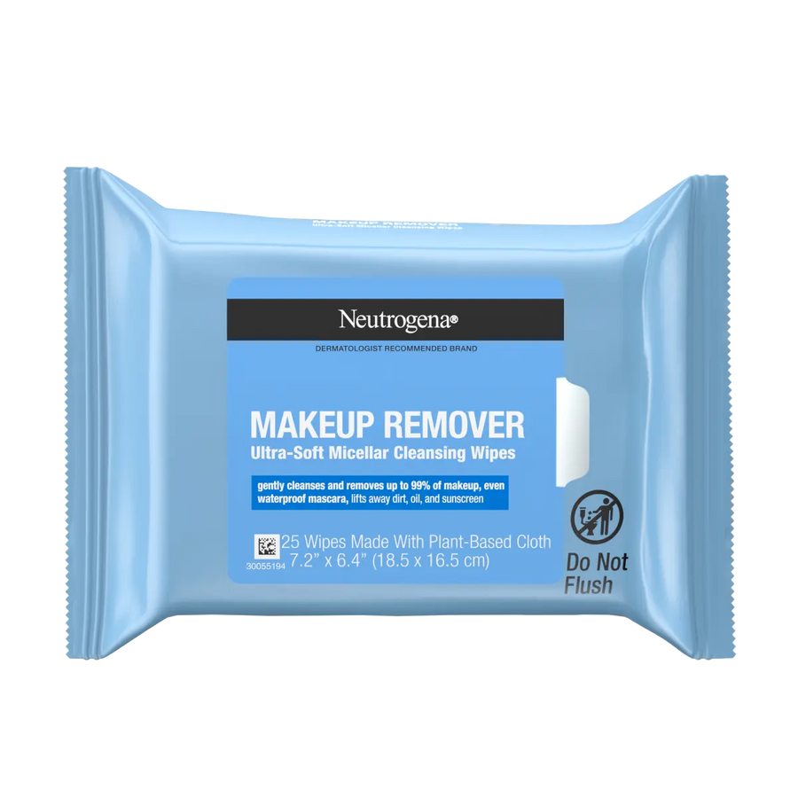 Neutrogena® Makeup Remover Ultra-Soft Micellar Cleansing Wipes, 25 Count