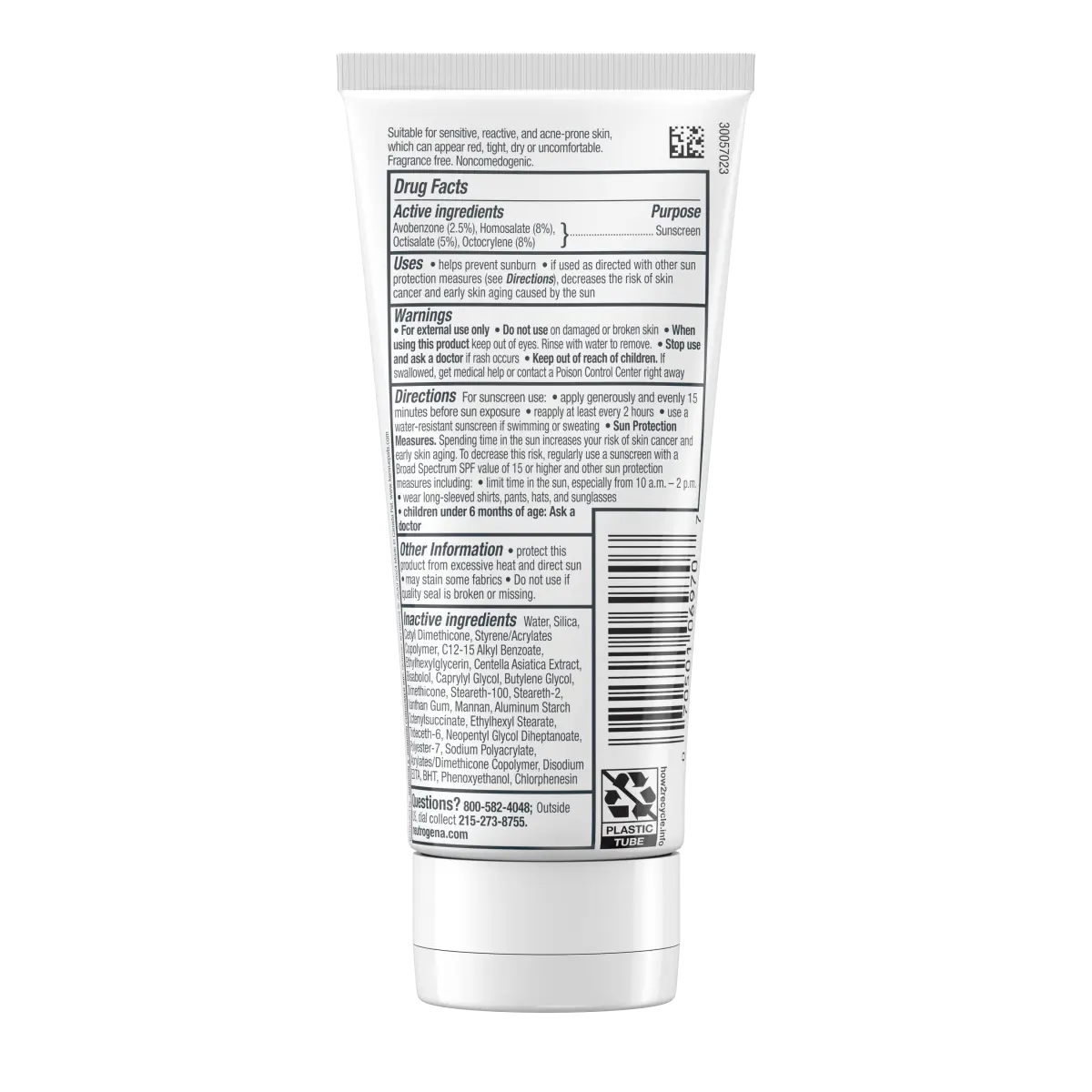 Neutrogena® Ultra Gentle Daily Facial Moisturizer with Broad Spectrum SPF 30, 3.4 Fl. Oz
