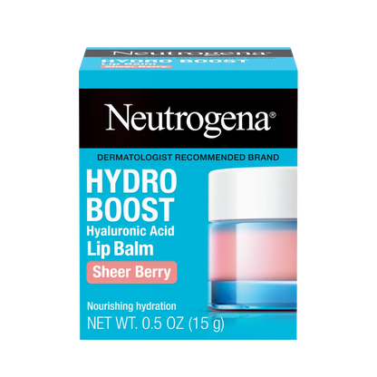 Neutrogena® Hydro Boost Hyaluronic Acid Lip Balm, Sheer Berry, 0.5 Oz