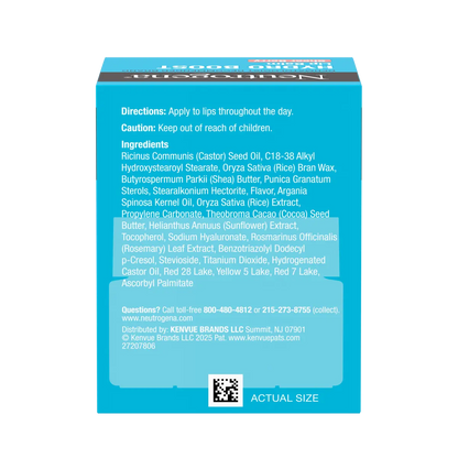 Neutrogena® Hydro Boost Hyaluronic Acid Lip Balm, Sheer Berry, 0.5 Oz