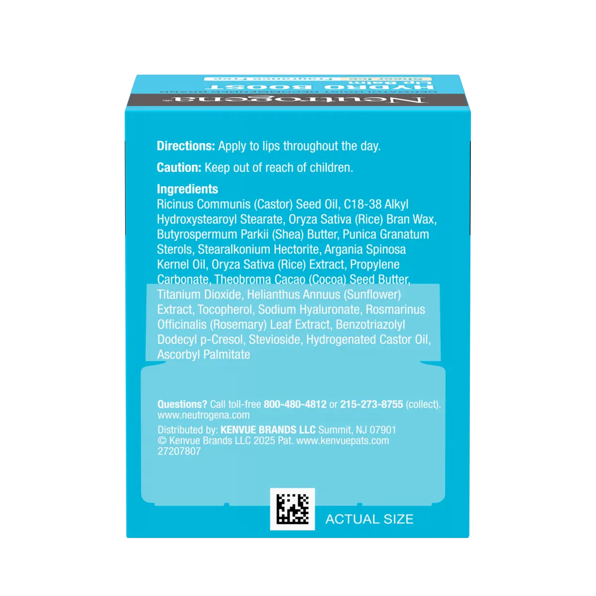Neutrogena® Hydro Boost Hyaluronic Acid Lip Balm, Sheer Ice, Fragrance Free, 0.5 Oz