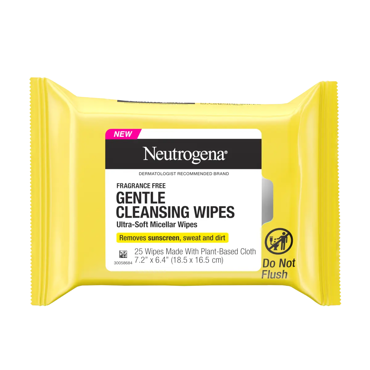 Neutrogena Gentle Cleansing Wipes, Ultra-Soft Micellar Wipes, Fragrance Free, 25 Count