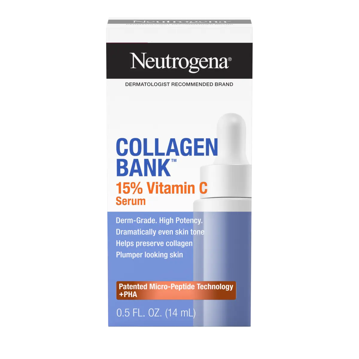 Neutrogena® Collagen Bank 15% Vitamin C Glow Serum, 0.5 Fl. Oz