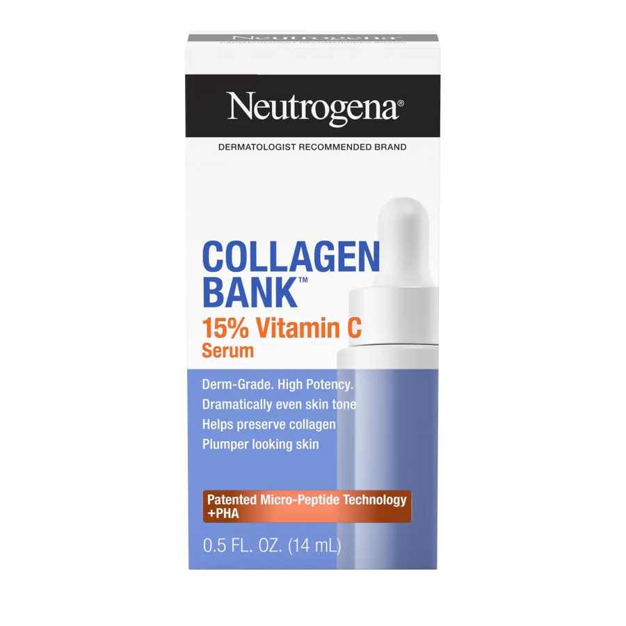 Neutrogena® Collagen Bank 15% Vitamin C Glow Serum, 0.5 Fl. Oz