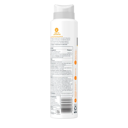 Neutrogena Clear Body SPF 50 Sunscreen Spray, Non-Comedogenic, 5 oz