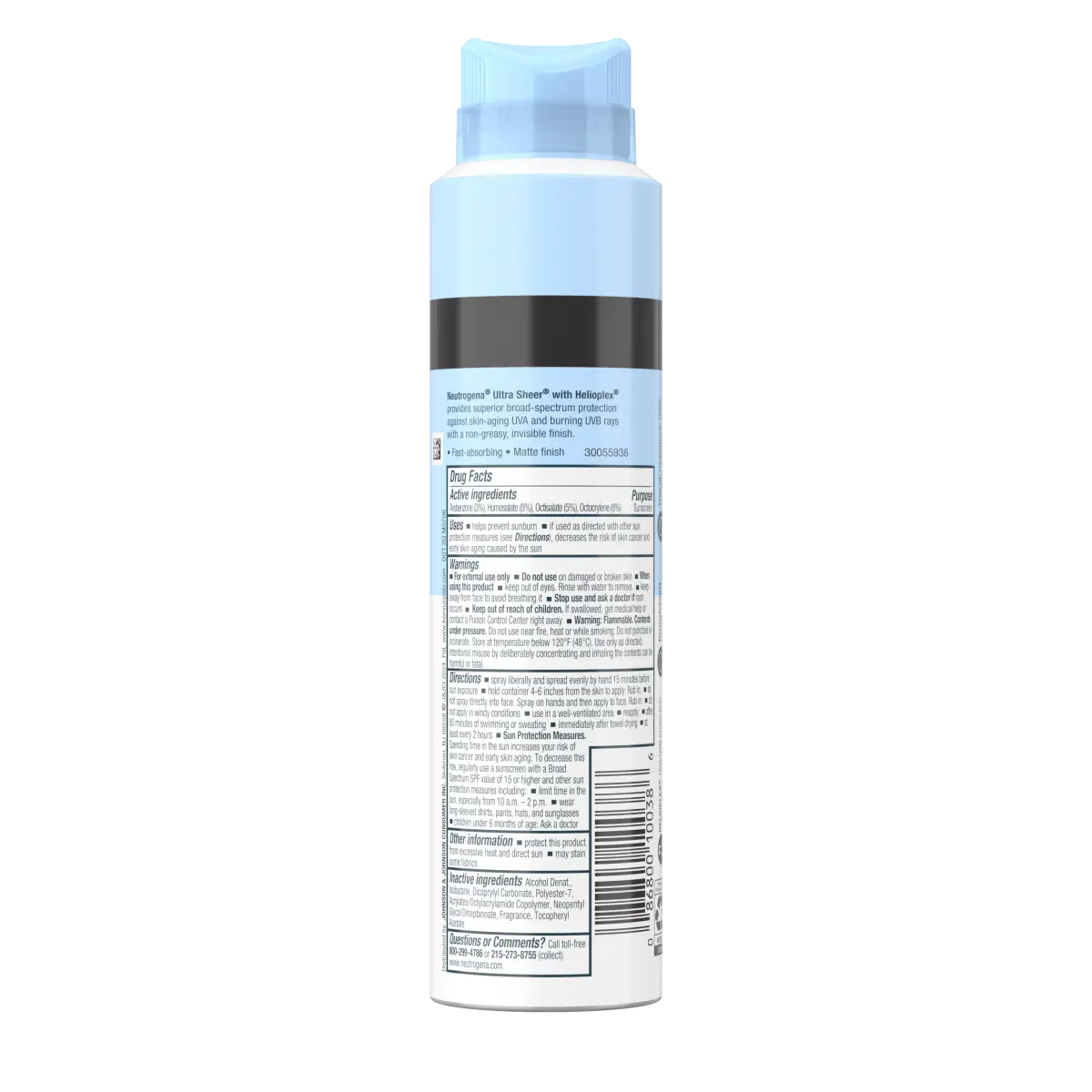 Neutrogena® Ultra Sheer Body Mist Sunscreen Spray Broad Spectrum SPF 30, 5 Oz